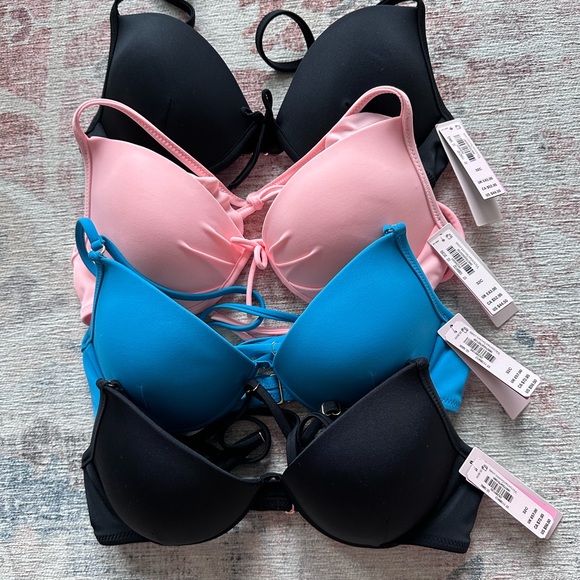 Victoria's Secret Black, Pink, and Blue Bikini Set - Picture 1 of 2